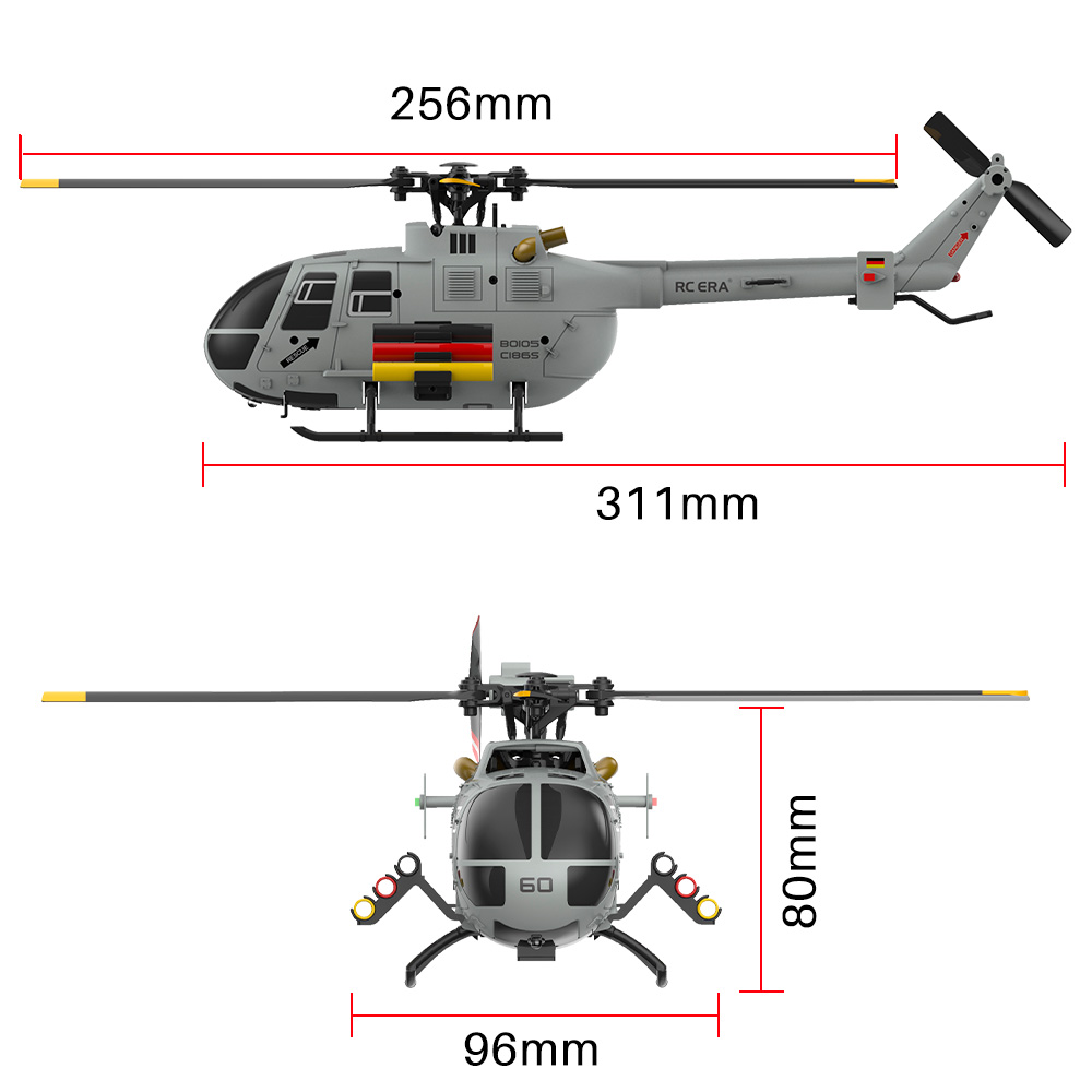 RC ERA C186S BO105 Helicopter  - огляд і ціна Rc Helicopter Gyro