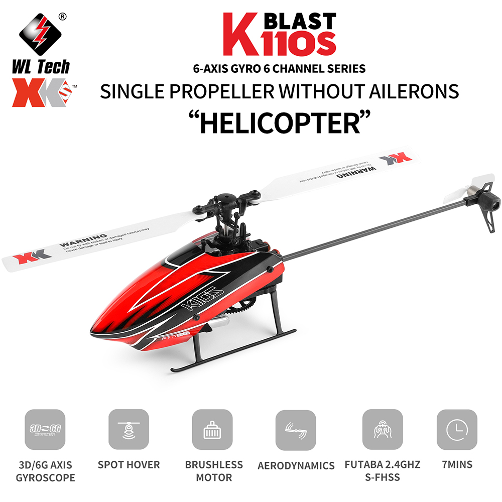 Wltoys XK K110S 6CH 3D 6G Syst - огляд і ціна Rc Helicopter Gyro