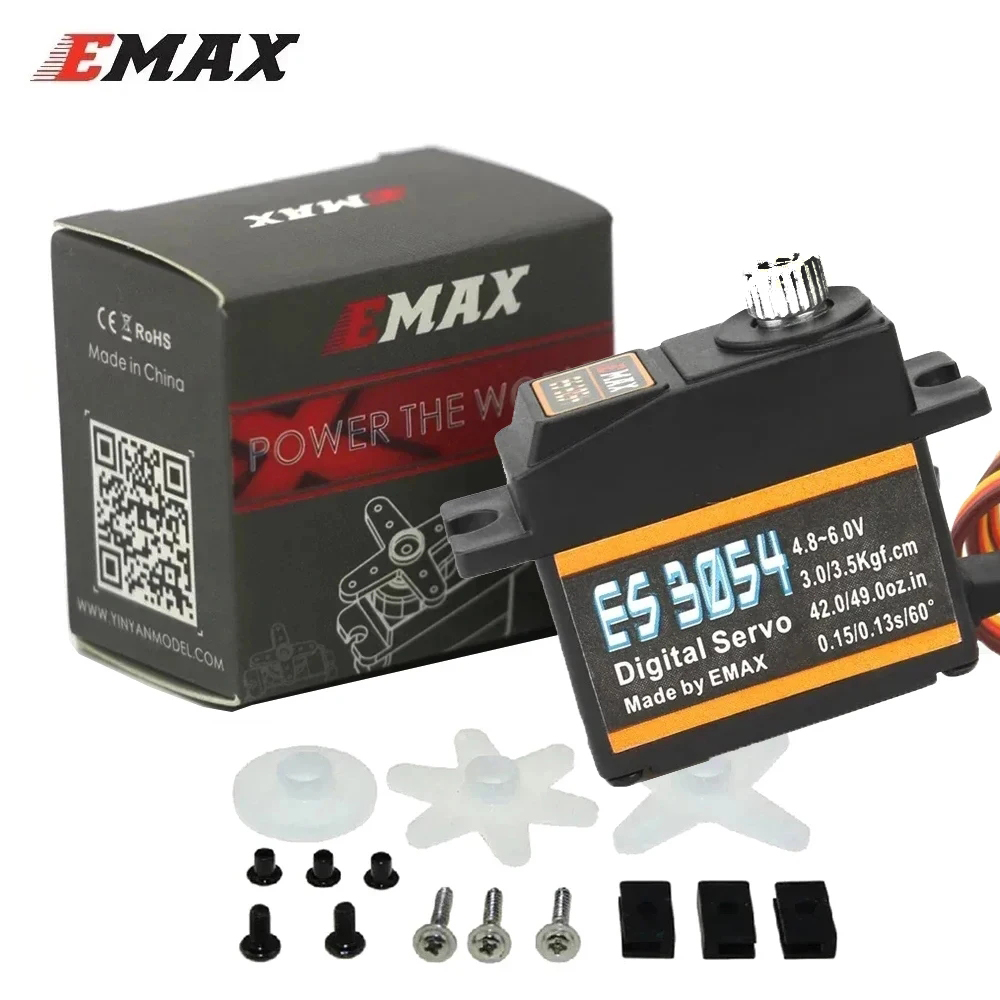 4pcs EMAX ES3054 ES3004 ES3001 - огляд і ціна Rc Helicopter Servo