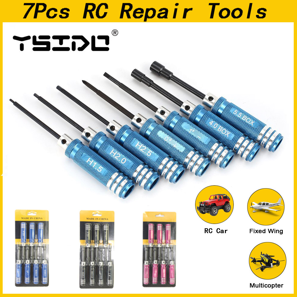 YSIDO 7Pcs 1.5 2.0 2.5mm Hex S - огляд і ціна Rc Helicopter Tool Kit